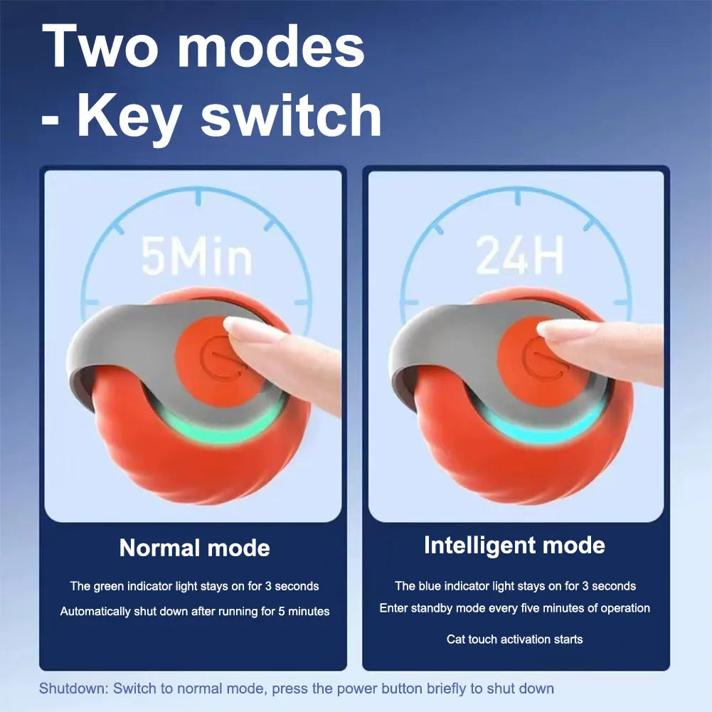 Automatic Moving Cat Toy Ball Interactive Pet Toy for Cats