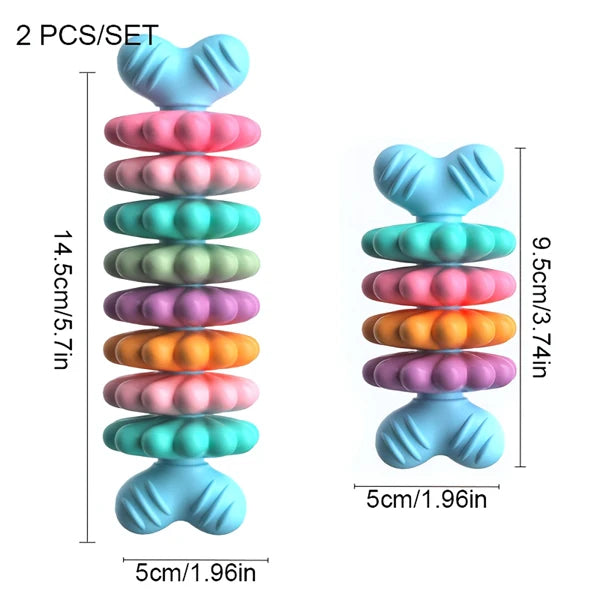 Durable Dog Chew Bone Toy Set For Teething And Dental