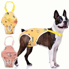 Adjustable French Bulldog Pet Shoulder Strap Physiological Pants Washable Female Dog Underwear Safety Trousers Mascotas Shorts