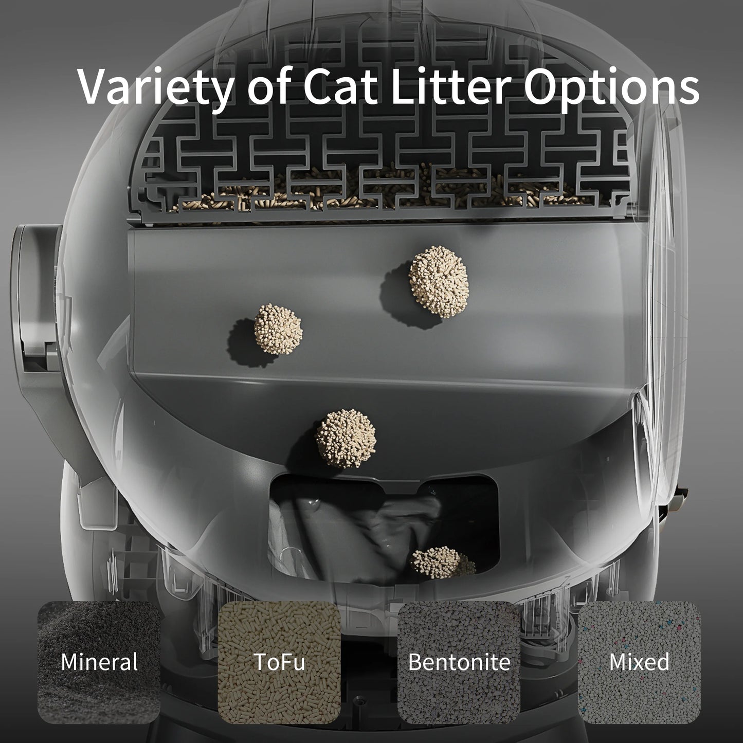 Pet Harmony Supplies Self Cleaning Litter Box Multi Cat