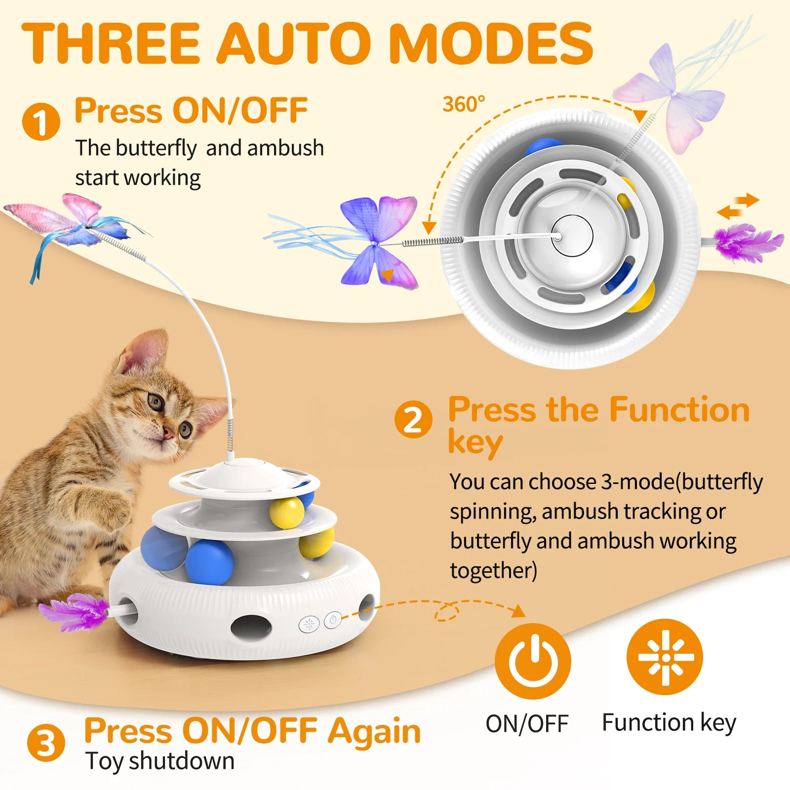Chargeable Cat Laser Interactive Indoor Puzzle Toy USB Cat Teaser