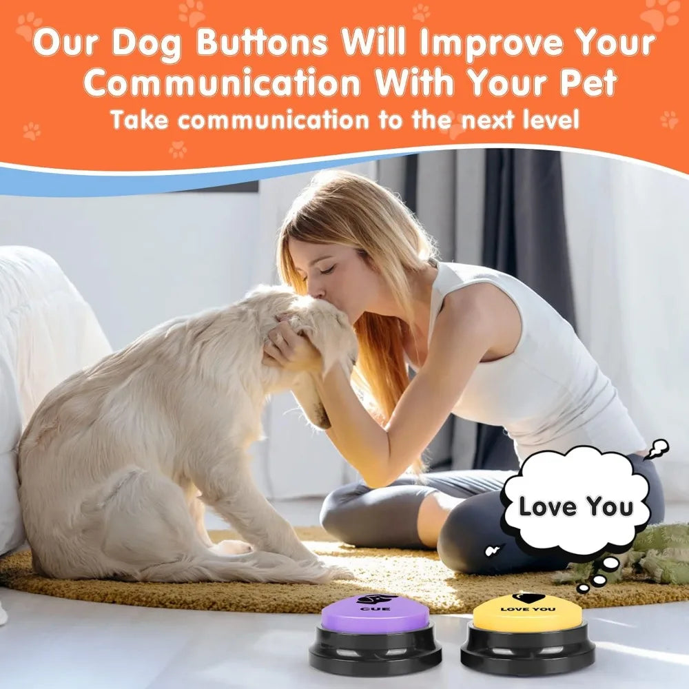 Dog Communication Buttons With 24 Scene Patterns And Recordable Sounds