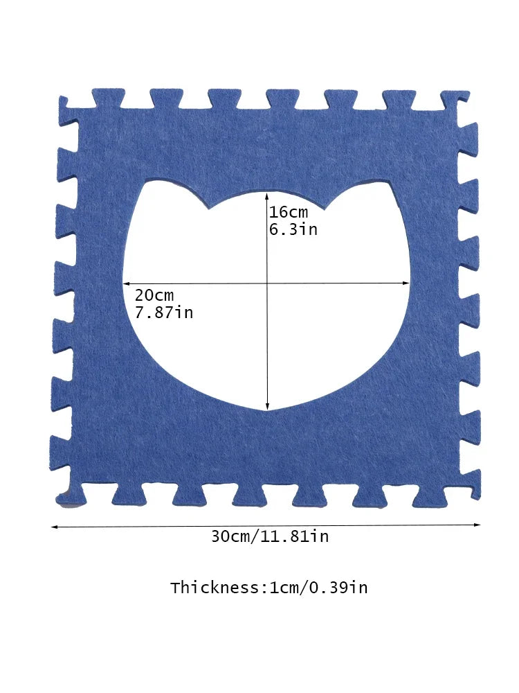 Cat Dog Toy Felt Pom Splicing Tunnel Collapsible Kitten Nest