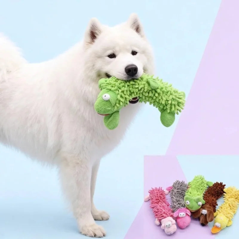 Durable Plush Dog Toy For Small Breeds Squeaky Chew Toy