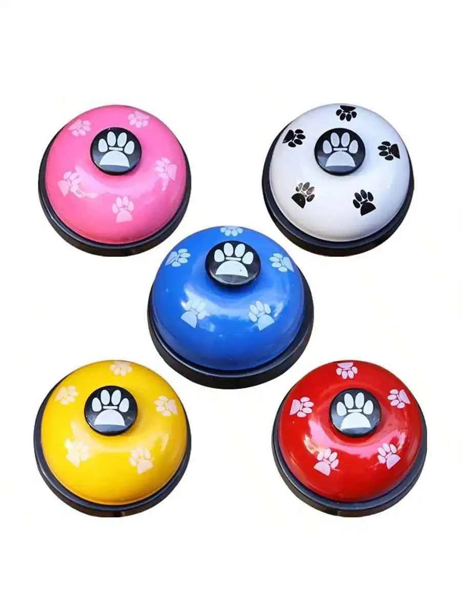 Pet Training Bell With Paw Print Design Foot Operated Dog Cat Interactive Toy