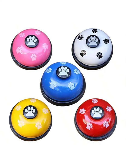 Pet Training Bell With Paw Print Design Foot Operated Dog Cat Interactive Toy