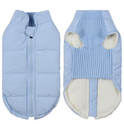 Pet Knitted Leisure Dog Clothes Autumn Winter Warm Vest Jacket With Zipper For Samll Medium Dog Chihuahua French Bulldog Coats