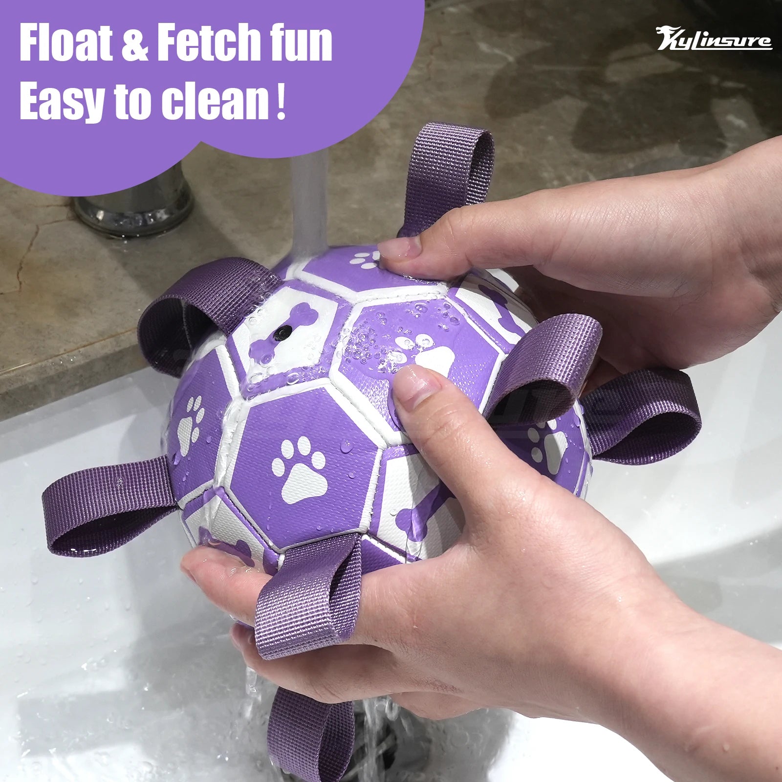 Dog Soccer Ball Tug Toy for Interactive Play and Training