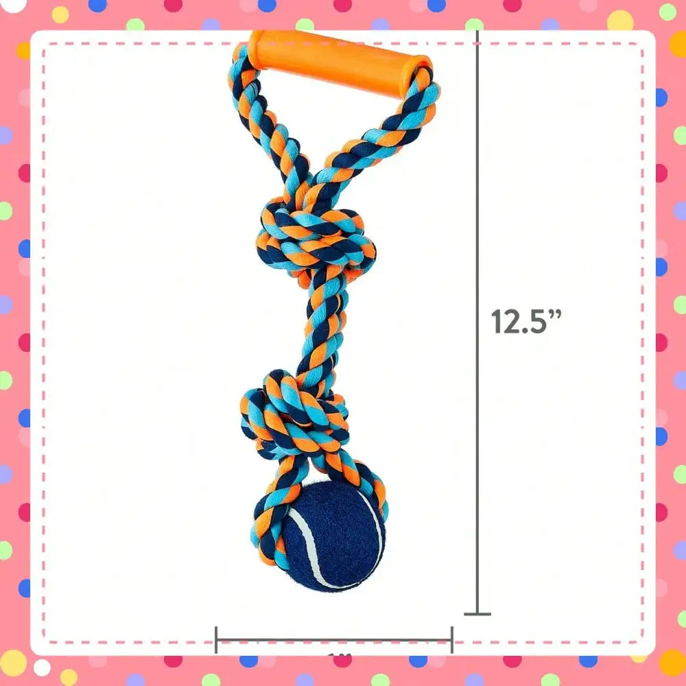 Linen Rope Toy For Moderate Chewers Dogs Interactive Tug