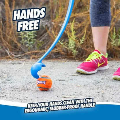 Dog Ball Launcher 12M with 12" Handle Length for Medium 2.5" Dog Balls For Dogs 20-60 lb, Plastic Pet Fetch Ball Thrower, Perfe