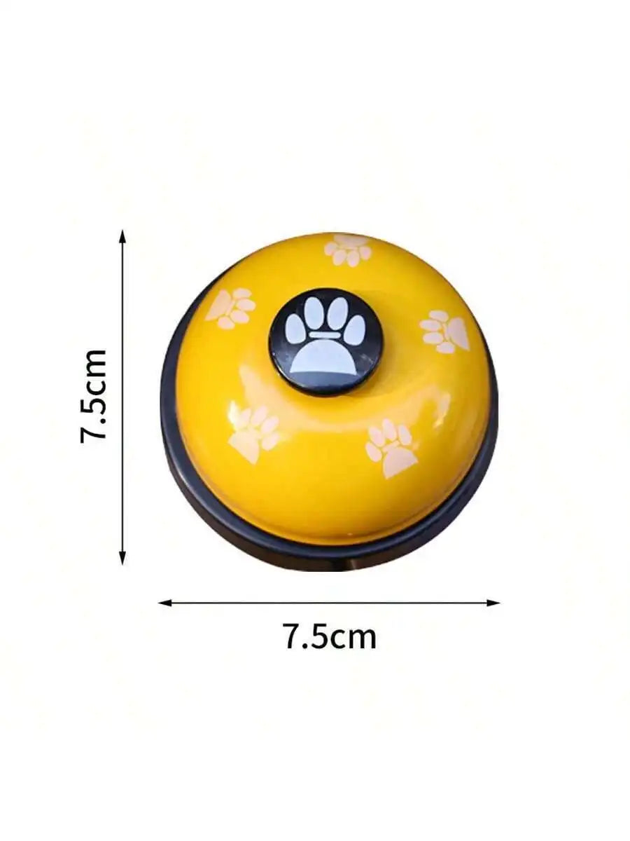 Pet Training Bell With Paw Print Design Foot Operated Dog Cat Interactive Toy