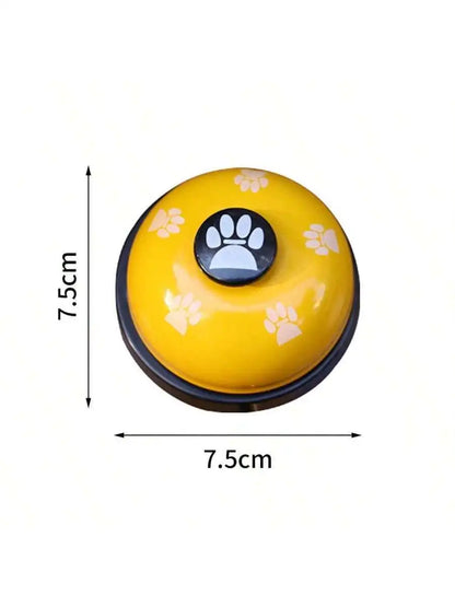Pet Training Bell With Paw Print Design Foot Operated Dog Cat Interactive Toy