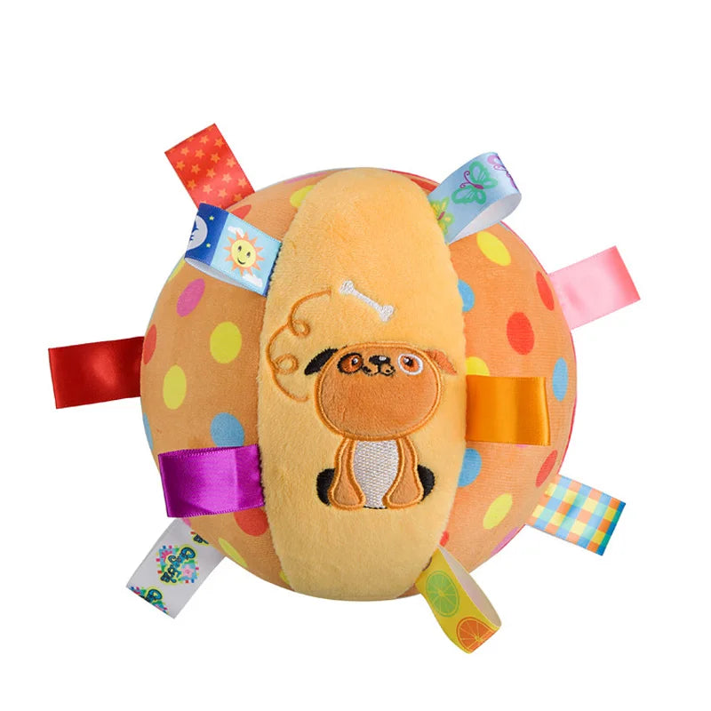 Aggressive Chewers Interactive Ball Dog Toy With Plush Handle