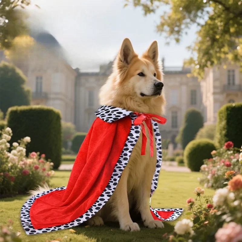 Halloween Dog Party Costumes Funny Dog King Costume for Small Medium Large Dogs Weird Pet Cloak Transformation Suit Holiday Gift