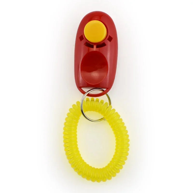 Hot Sale Portable Dog Button Clicker Sound Trainer Pet Training Tool Wrist BAccessory Pet Products Accessories  Dog cat Supplies