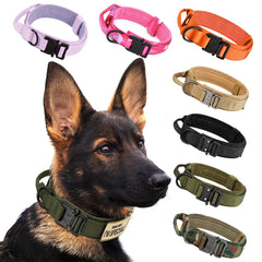 Adjustable Tactical Dog Training Collar And Leash Set Control Handle