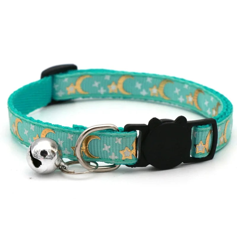 Noned Heart Charm Cat Collar With Bell And Soft Velvet