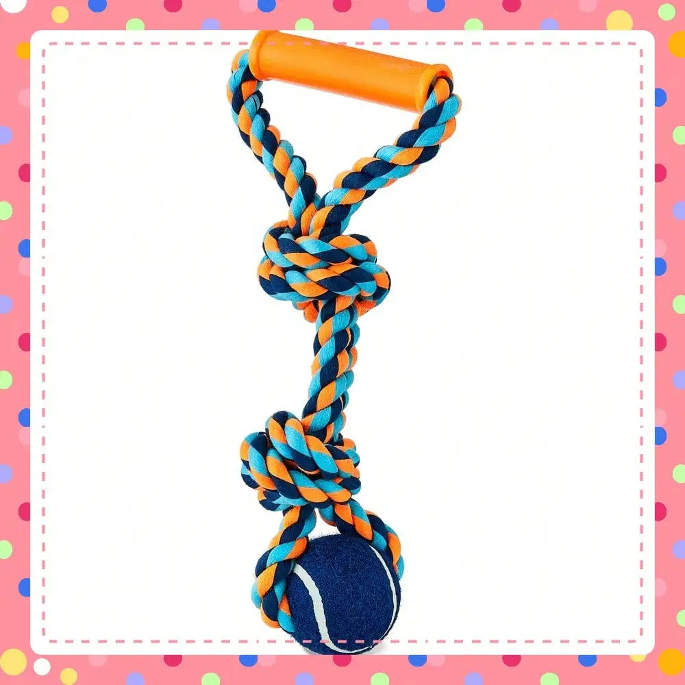 Linen Rope Toy For Moderate Chewers Dogs Interactive Tug