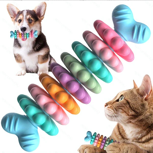 Durable Dog Chew Bone Toy Set For Teething And Dental