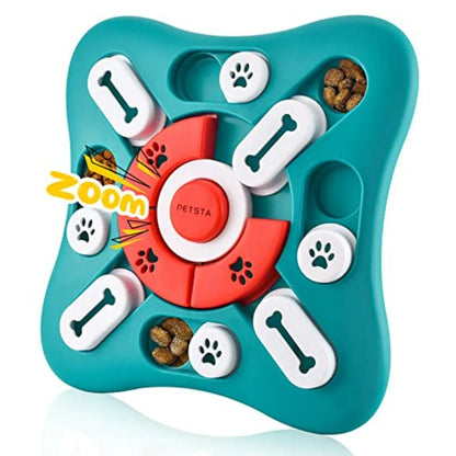Dog Puzzle Toys, Treat Dispensing Dog Enrichment Toys for IQ Training and Brain Stimulation, Interactive Mentally Stimulating T