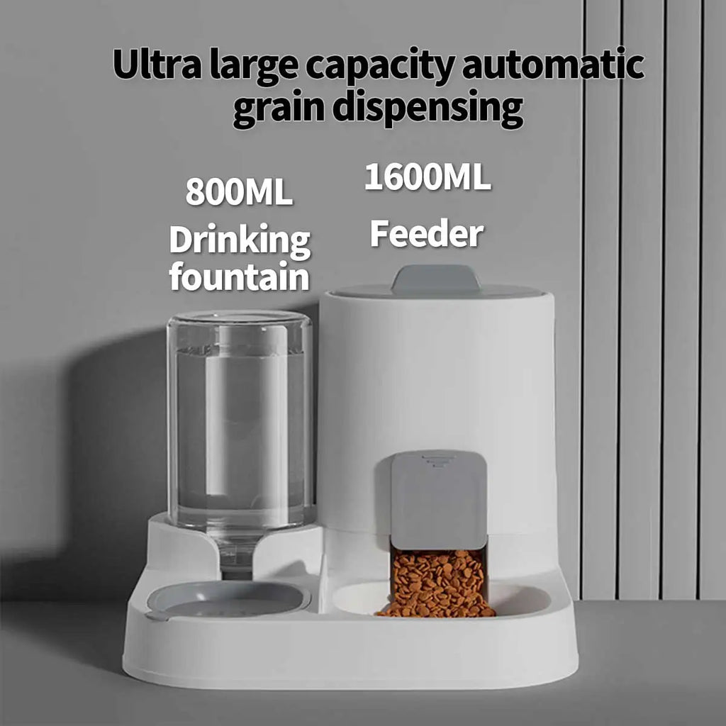 Dual-Purpose Pet Feeder and Water Dispenser for Small Dogs