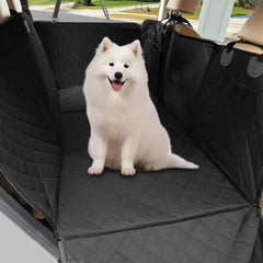 Bingopaw Large Dog Car Seat Cover Back Seat Extender Backseat Protection for Cars with Pockets Hard Bottom Waterproof Scratch-Proof Dog Hammock