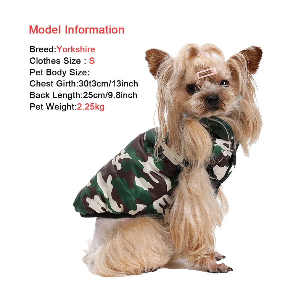 Holapet Reversible Dog Jacket Waterproof Winter Coat