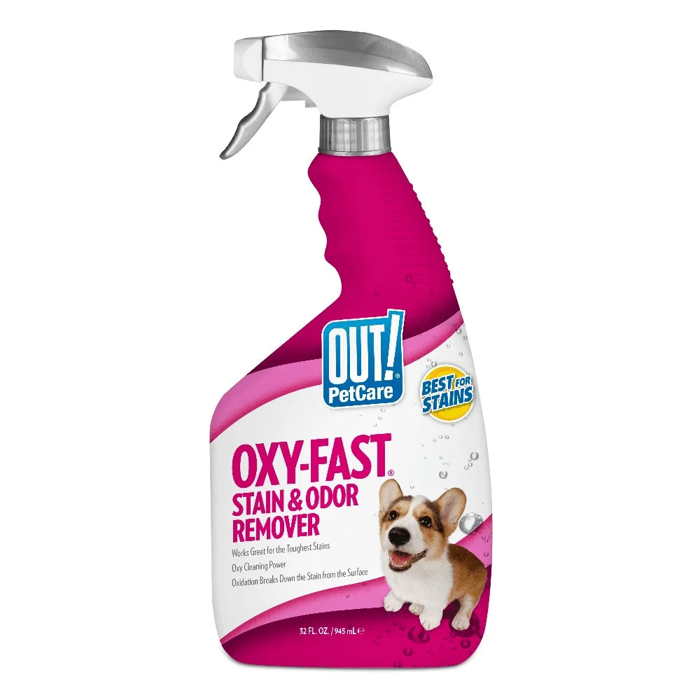 Oxygen Activated Pet Stain Odor Remover 32oz Pro-Bacteria Enzyme Formula Safe Pets Children Carpet Rugs Bedding Concrete
