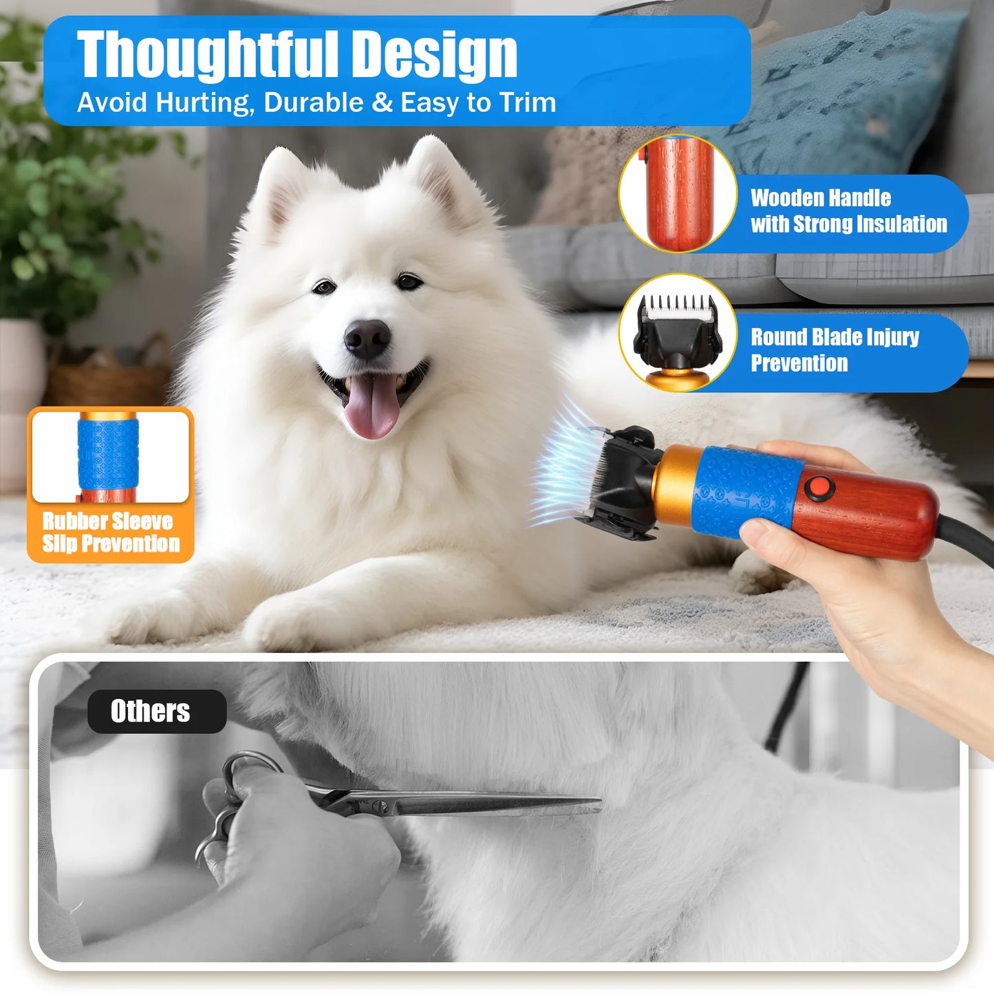 Animal Shave Grooming Tool Electric Sheep Shears Pet Clippers Animal Fur Shave Grooming Hair Trimmer