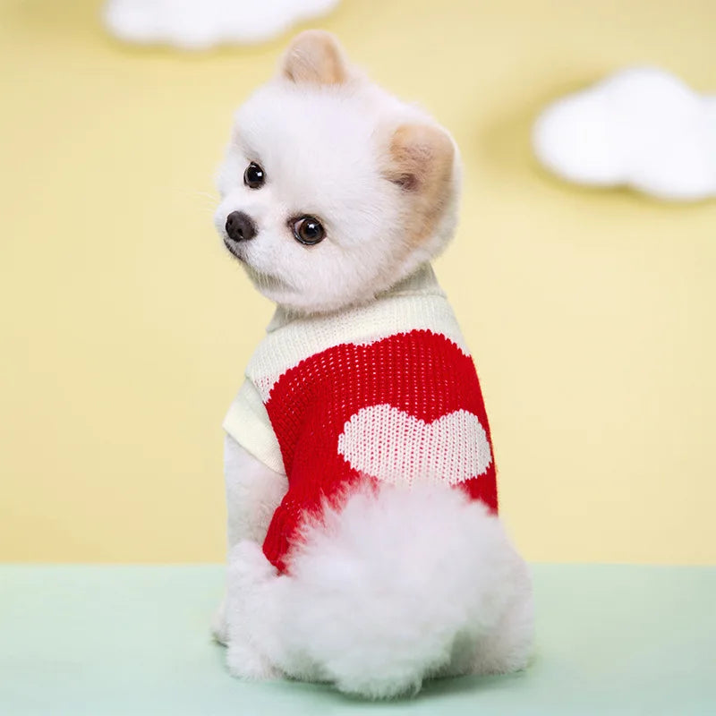 CN Guangdong Dog Knitted Sweater All Seasons Striped For Dogs