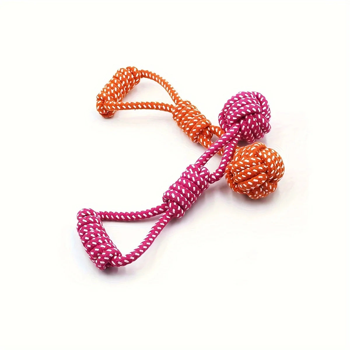 Durable Dog Rope Toy With Ball Chew And Tug Plaything