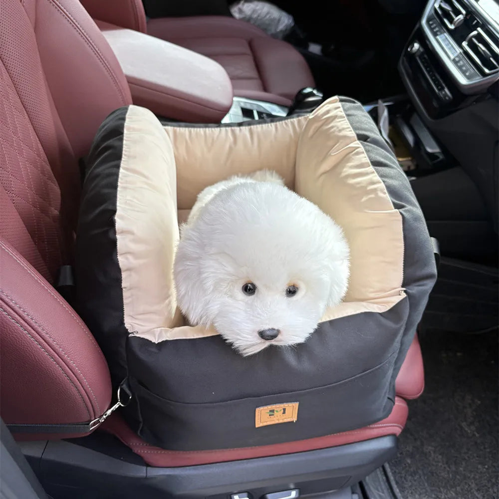 Dog Car Seat With Safety Belt Four Season Universal Cushion