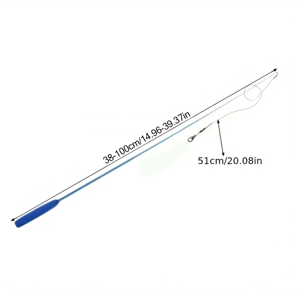 Retractable Cat Teaser Wand Indoor Fun For Cats And Kittens