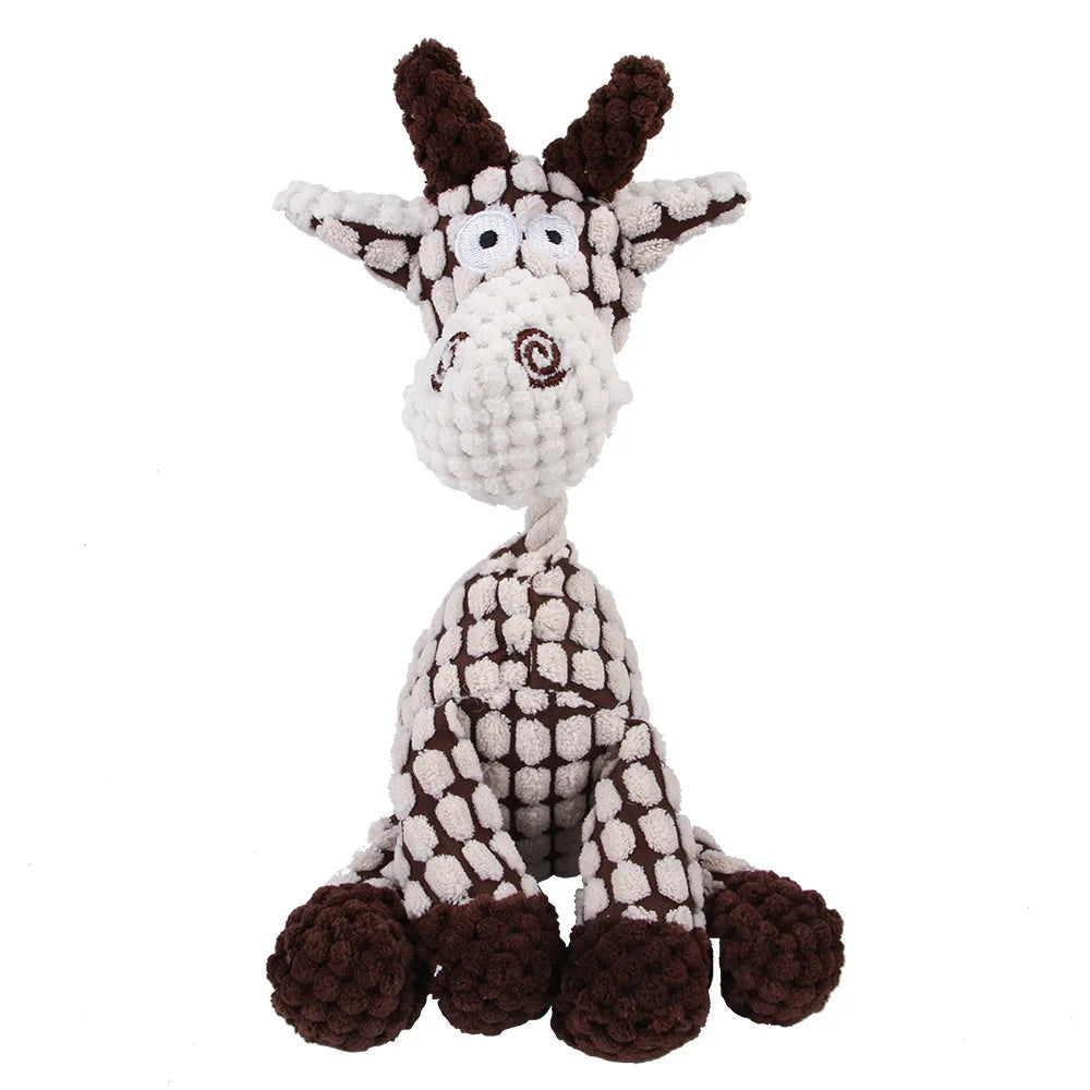 Plush Squeaky Puppy Chew Toys For Small Dogs Donkey Design