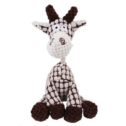Plush Squeaky Puppy Chew Toys For Small Dogs Donkey Design