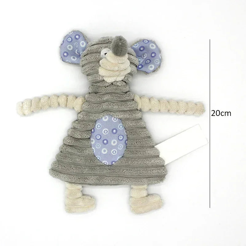 Plush Ring Paper Pet Dog Squeak Toy for Small Dogs Chihuahua Cleaning Teeth Puppy Toys Pet Accessories for Dogs
