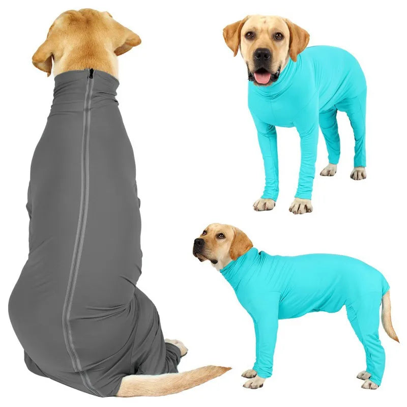 Long-Sleeved One-piece Pet Pajamas 4-Legged Pet Clothing Post-Surgery Recovery Shirt Dog Anxiety Relief Outdoor Pet Clothing