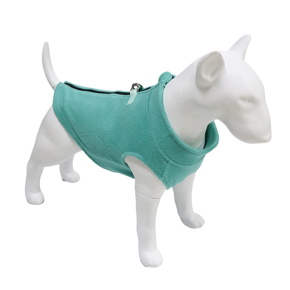 Winter Fleece Dog Coat Jacket For French Bulldog Pug