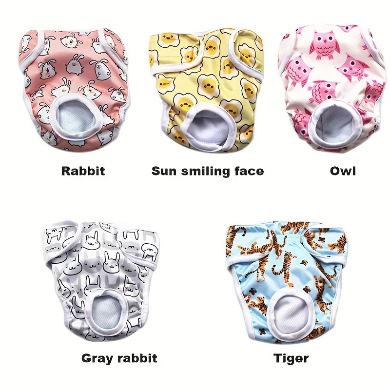 Reusable Male Dog Diapers High Absorbency Leak Proof Sanitary Pants