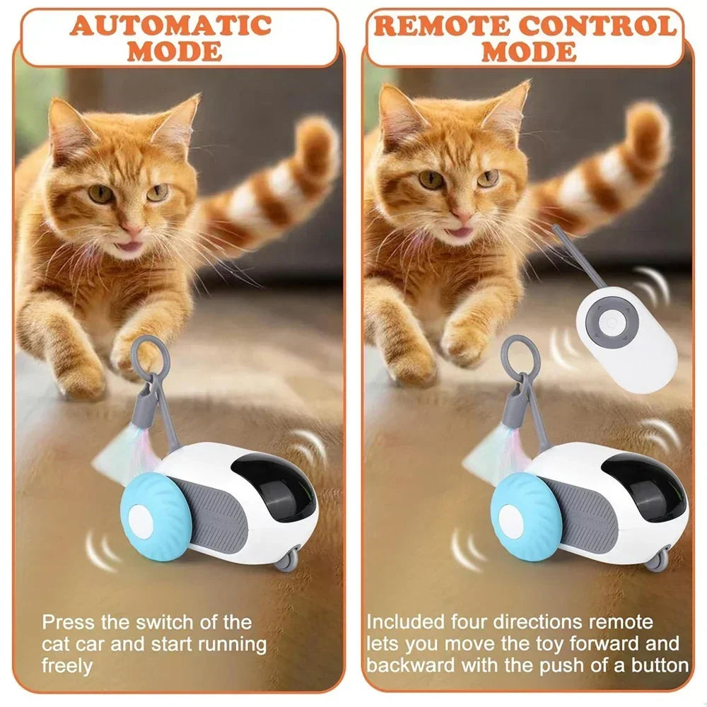 Automatic Rolling Remote Control Cat Toy For Interactive Play