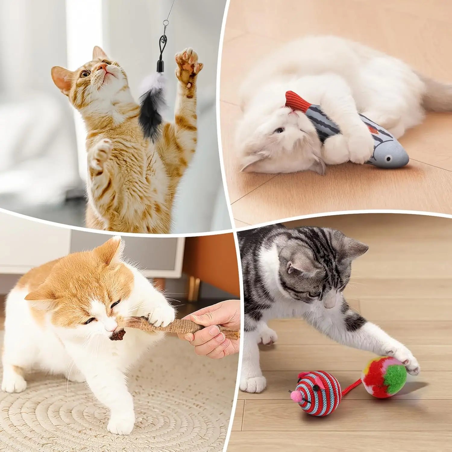 Cat Toys Variety Pack 20 Pieces Interactive Play Kit