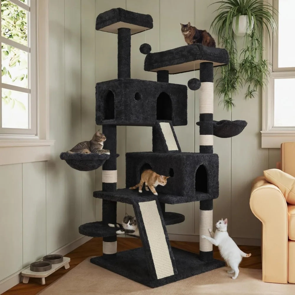 DAFIFY Multi Level Cat Tree Tower for Indoor Cats Sisal