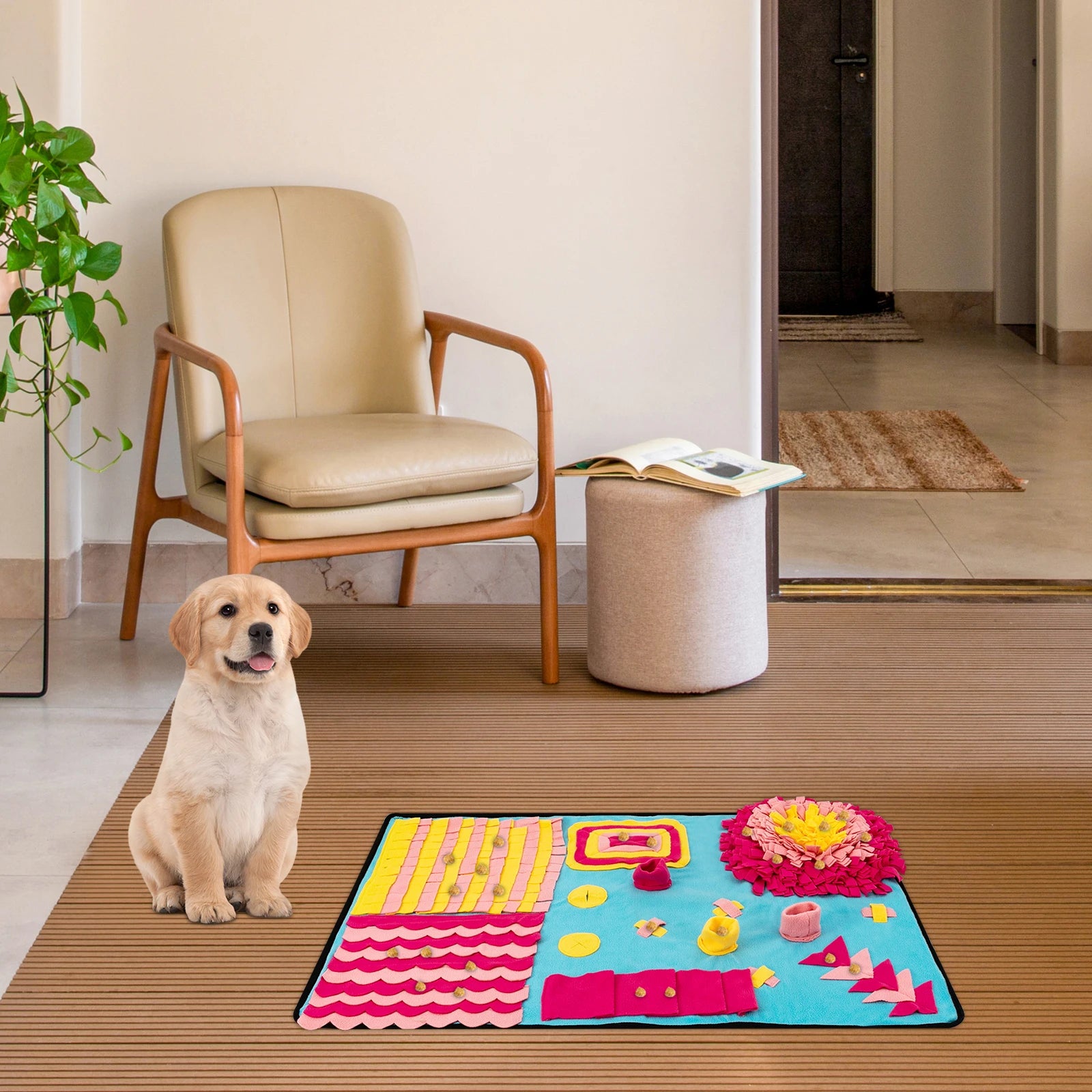 Fleece Sniffing Mat For Pets Interactive Dog Puzzle