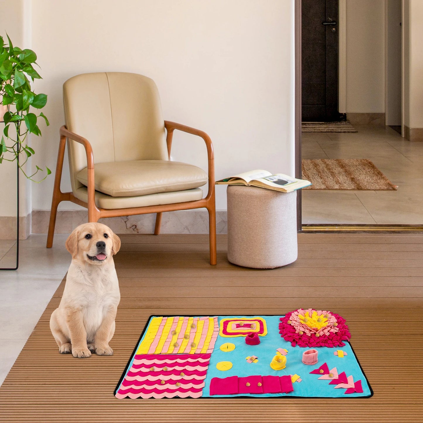 Fleece Sniffing Mat For Pets Interactive Dog Puzzle