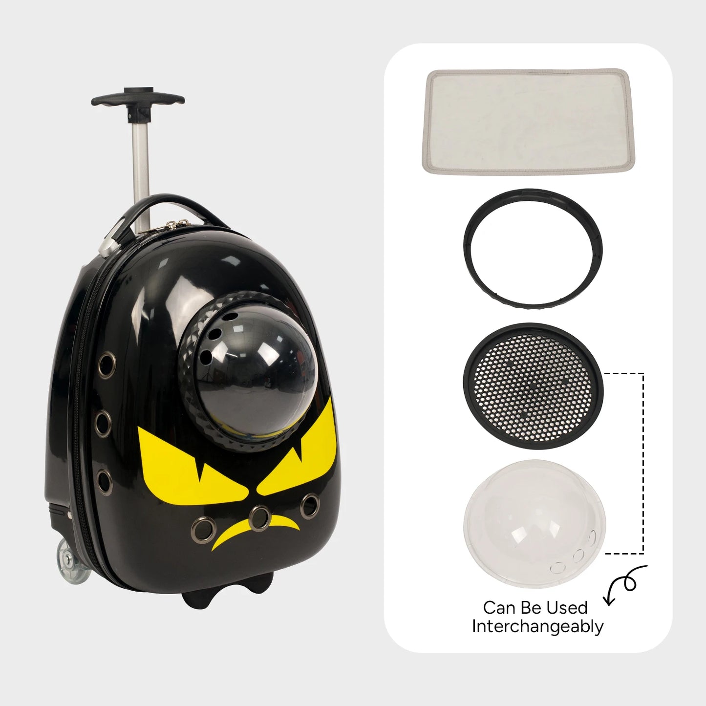 2 In 1 Cat Carrier Backpack Suitcase For Pets Travel