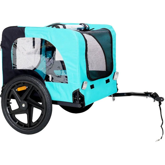 Light Green Foldable Pet Jng Stroller Dog Carriers Bicycle Trailer Pet Dog Cat Bike Trailer