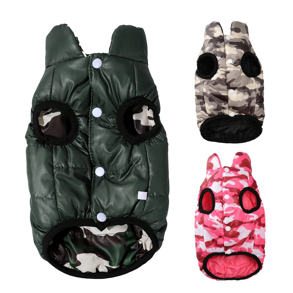 Holapet Reversible Dog Jacket Waterproof Winter Coat