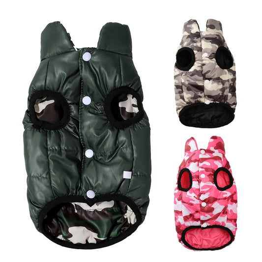 Holapet Reversible Dog Jacket Waterproof Winter Coat