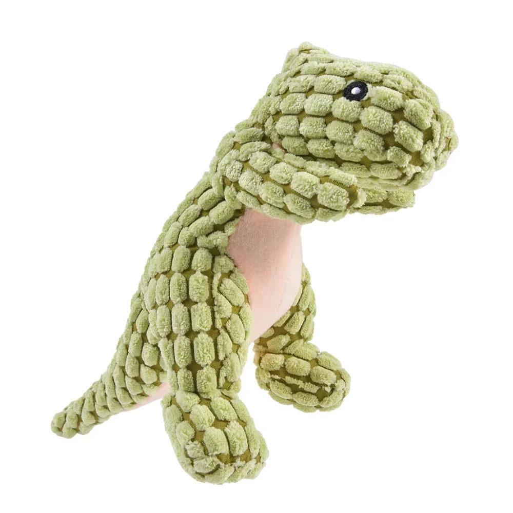 YOUSE Premium LimitedEditionSuperDurable Plush Dinosaur Dog Cat Chew Toy Interactive