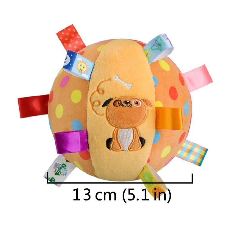 Aggressive Chewers Interactive Ball Dog Toy With Plush Handle